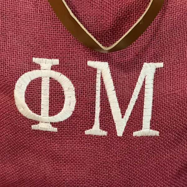 Large Pink Phi Mu Travel Bag - Image 2
