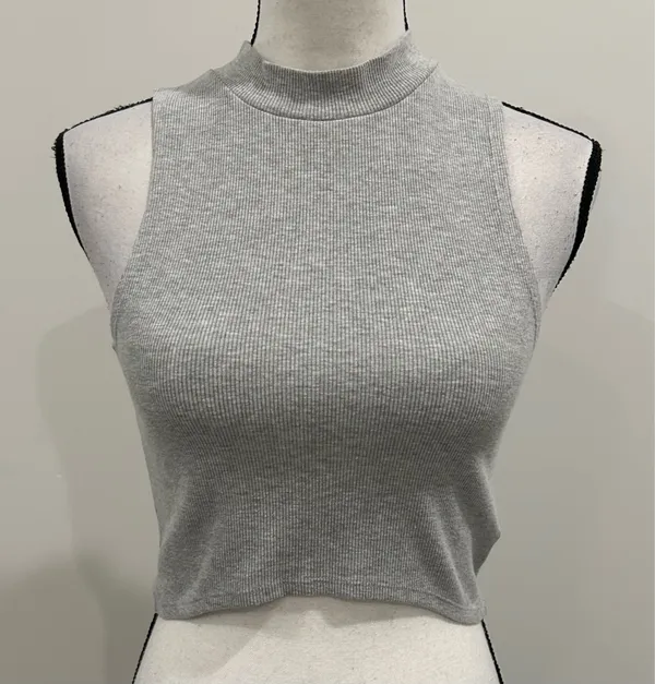 Forever 21 Mock Neck Ribbed Crop Top - Image 2
