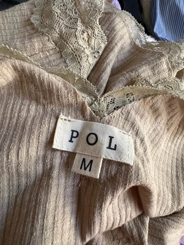 Pol Mocha Lace Bralette Cami - Image 2