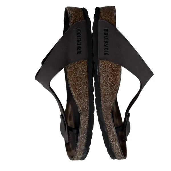 Birkenstock Women's‎ Gizeh Mocha Brown Birko-Flor Thong Sandals Size EU 38 US 7 - Image 6