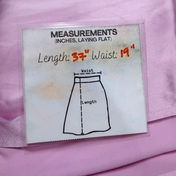 A New Day Pink Satin Midi‎ Slip Skirt XXL Elastic Waist Side Slit RN17730 - Image 6