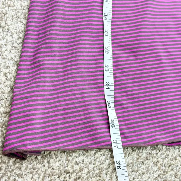prAna Rebecca Athletic Dress Women XS‎ Purple Gray Striped Lattice Shelf Bra - Image 12