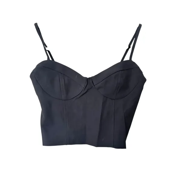 KOOKAI Bustier Crop Top Black Sz‎ 34 (US 2) - Image 2