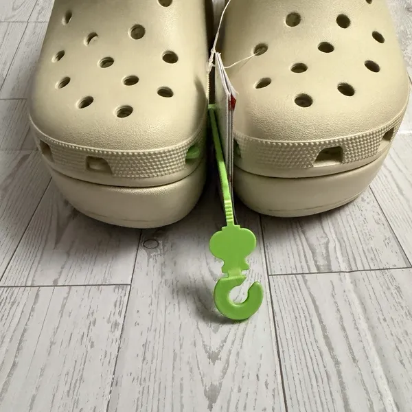 Crocs Siren Clog Platform‎ Heel Bone Beige Women Size US 12 Slip On NEW NWT - Image 8