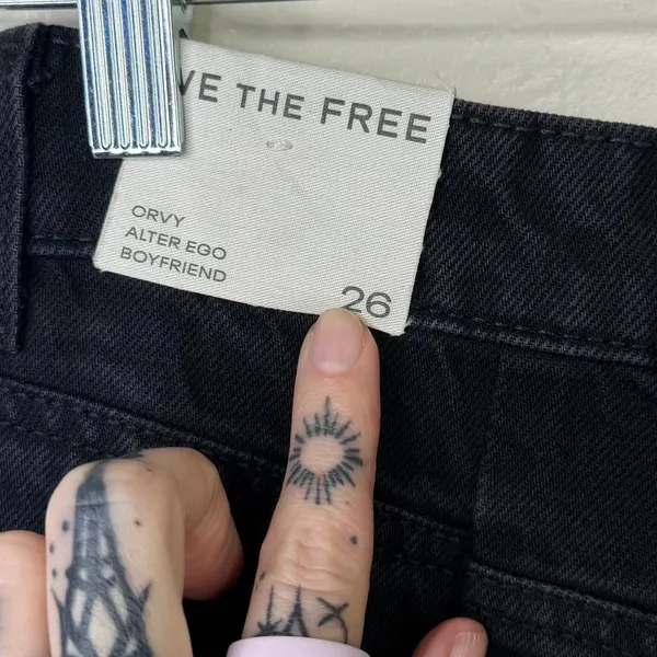 NEW Free People We The Free Doppelganger Alter Ego Wide-Leg Twisted Jeans 26 - Image 9