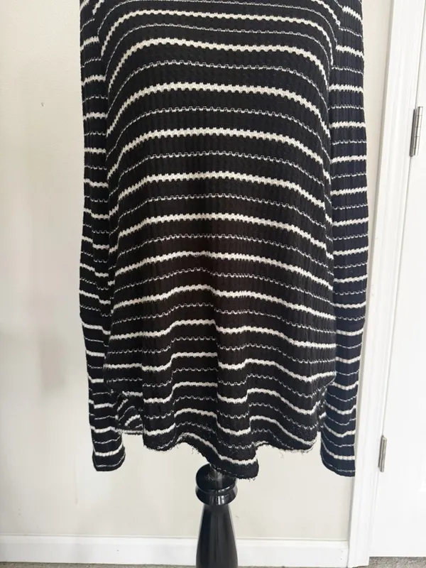 We the Free People Drippy Thermal Striped Turtleneck Size Small - Image 4