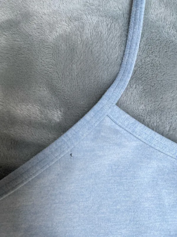 Lululemon Power Y Tank Heathered Blue Cast Women's yoga Pilates gym training - Image 9