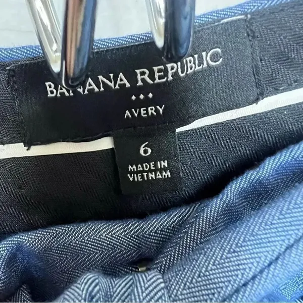 Banana Republic NWT Avery Ankle Dress Pants Tie Belt Blue Size 6 - Image 5