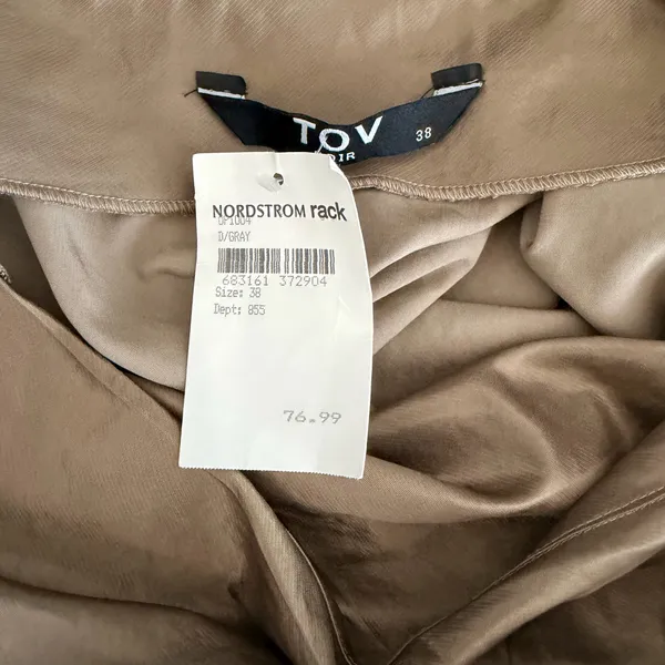 TOV Noir Slip Dress - Image 2