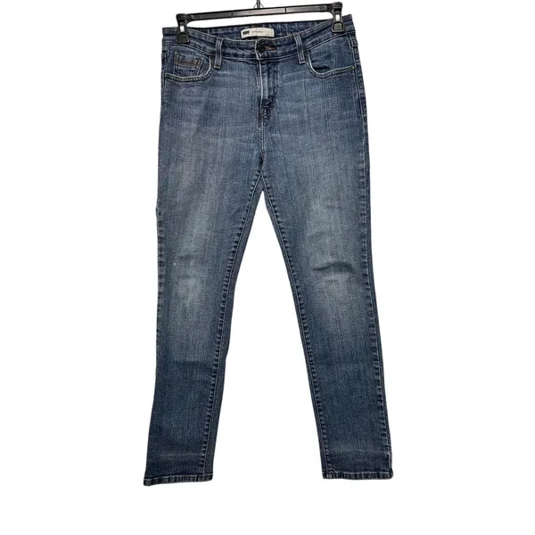 Levis 524 Too Superlow Skinny Jeans Womens 10M Medium Wash Blue Denim Low Rise‎ - Image 10