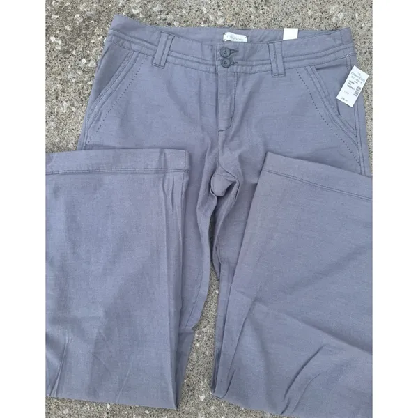 Y2K‎ Maurices Women's Grey Dress Pant Trousers Flare Leg Polished SZ 11/ 12 NWT - Image 4