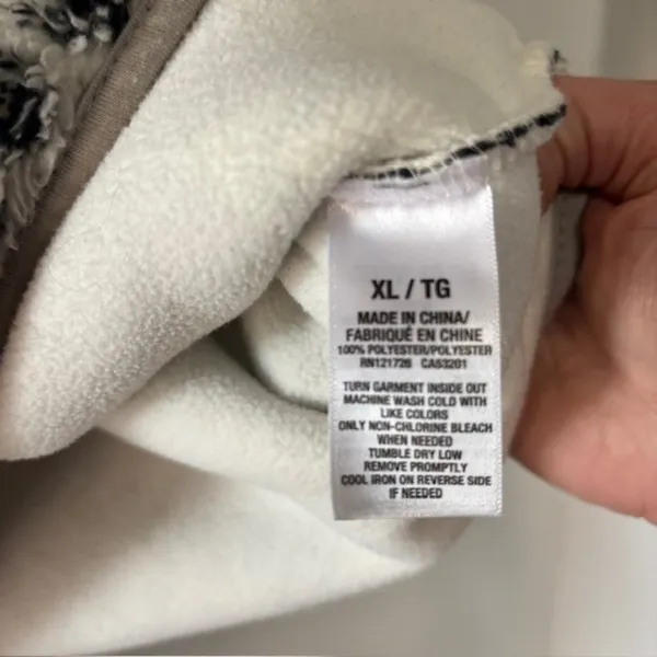 Aeropostale Prince & Fox XL Womens Nordic Fair Isle Fleece Quarter Zip Pullover - Image 8