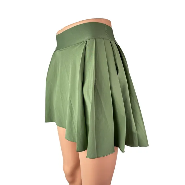 Aritzia TNAction Women's Green High Rise Yoga Athletic Activewear Skort Skirt XS - Image 2