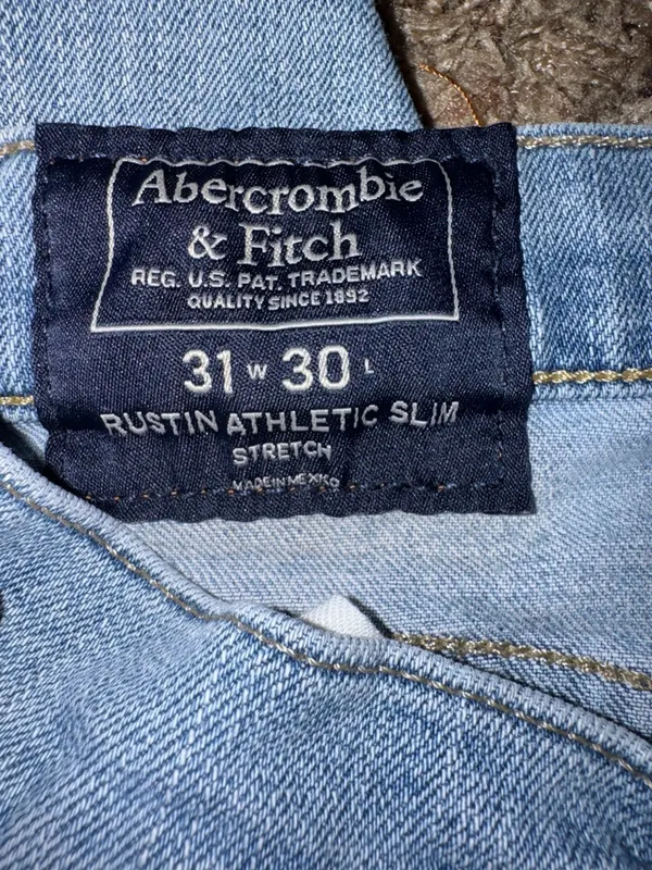 Abercrombie & Fitch Rustic Athletic Slim Stretch Womens Jeans size 31 x30 - Image 12