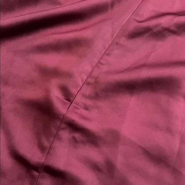 Jason Wu Women’s Burgundy Wine Red Halter Neck Satin Cocktail Midi Dress - Image 9