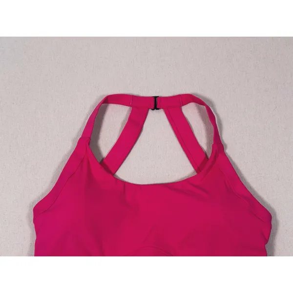 Halara Criss Cross Back Sports Bra Size Large Pink Workout Athletic Fitness Gym - Image 4