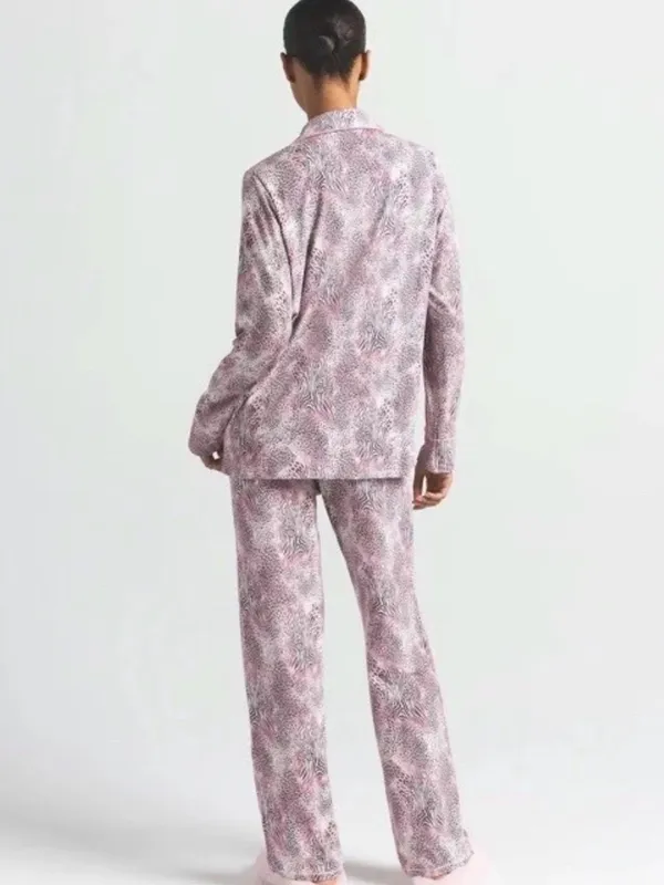 SKIMS Long Sleep Set NWT Small Bloom Mini Multi Animal Pajamas - Image 3