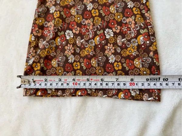 Hollister XS Floral High Rise Flare Bell Bottom Pants | Retro 70s Boho - Image 9