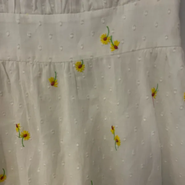 For Love & Lemons Womens Swedish Dot Embroidered Cottagecore‎ Sunflower Dress - Image 7