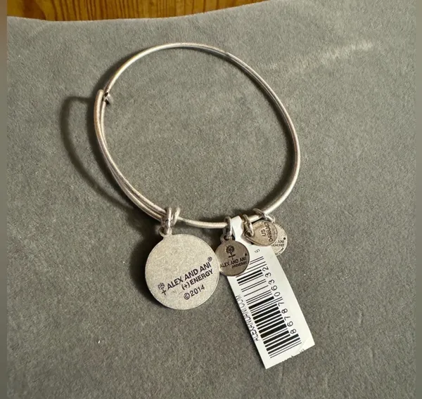 Alex and Ani Friend Silver Tone Bracelet - Image 3