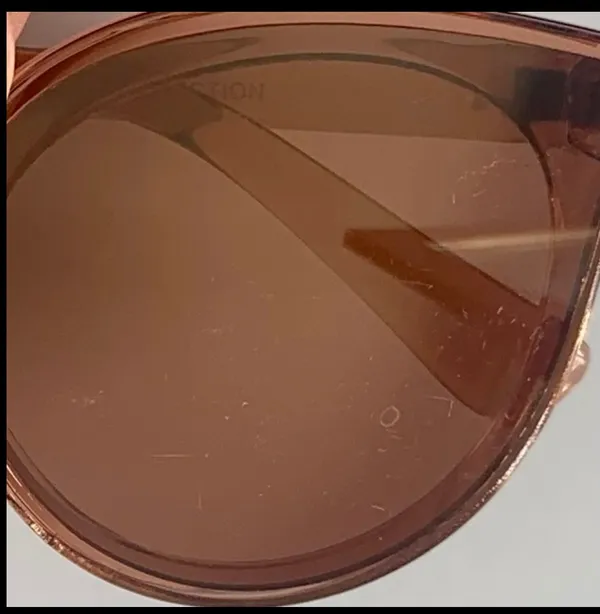 Sheer Pink Mirror UV Protection Cateye Sunglasses - Image 3