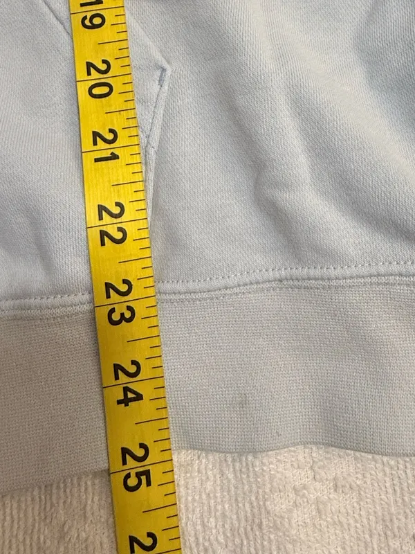 Nike Pale Blue Pullover Hoodie with Swoosh Tag - Image 6