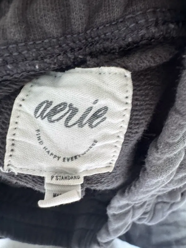 Aerie Sweatpants Slits/Holes Women’s Gray - Image 2