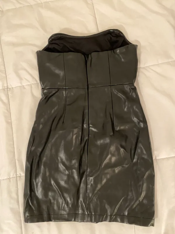 Forever 21 Faux Leather Mini Dress - Image 3
