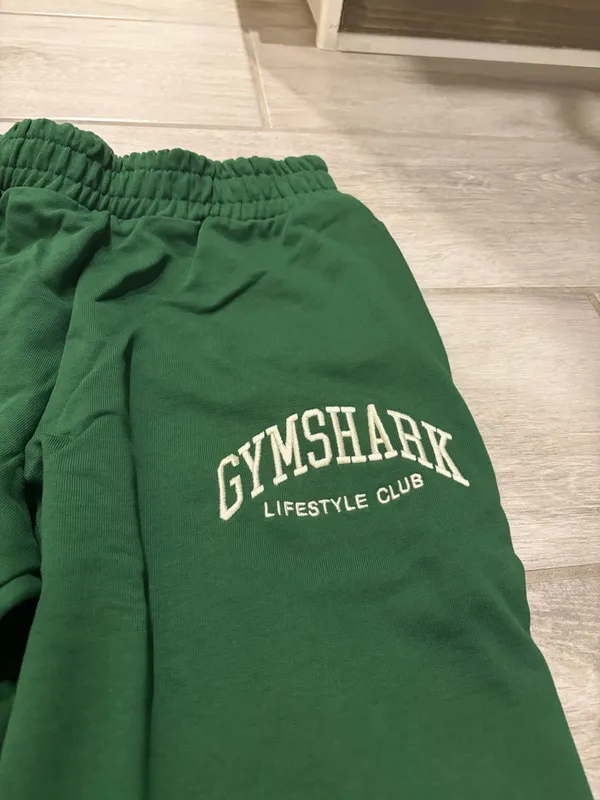 Gymshark Collegiate Graphic Joggers Athletic Green Size Small Women’s NEW - Image 3