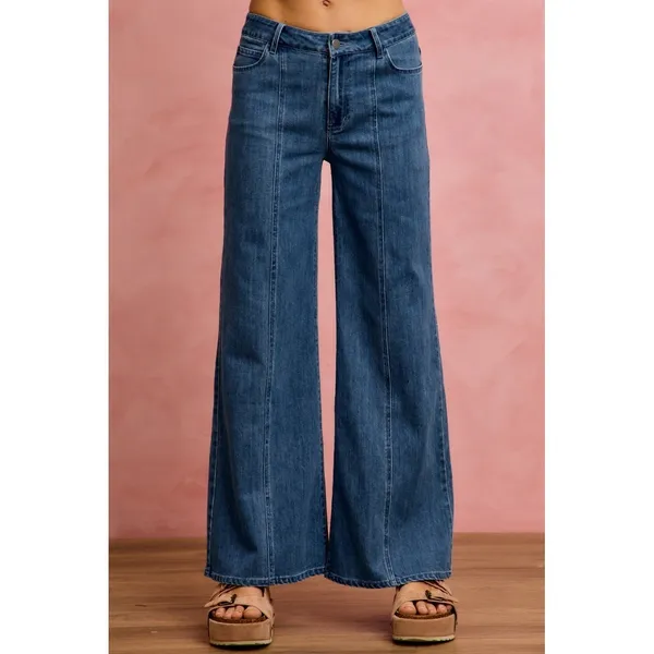 SO ME Seam‎ Detail Mid Rise Stretch Denim Jeans - XL - Image 7