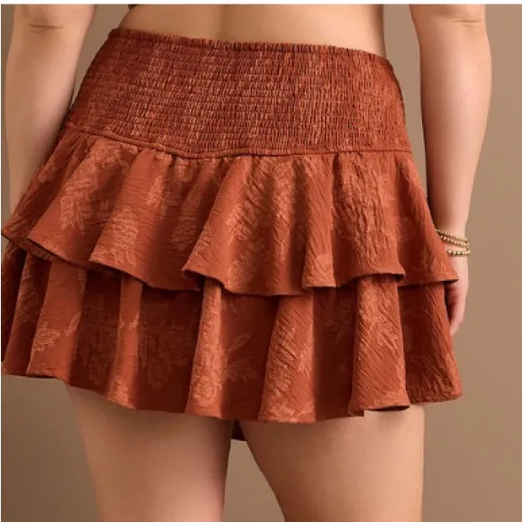 Arula Lyla Spice Floral Skort NWT 1X Beautiful - Image 4