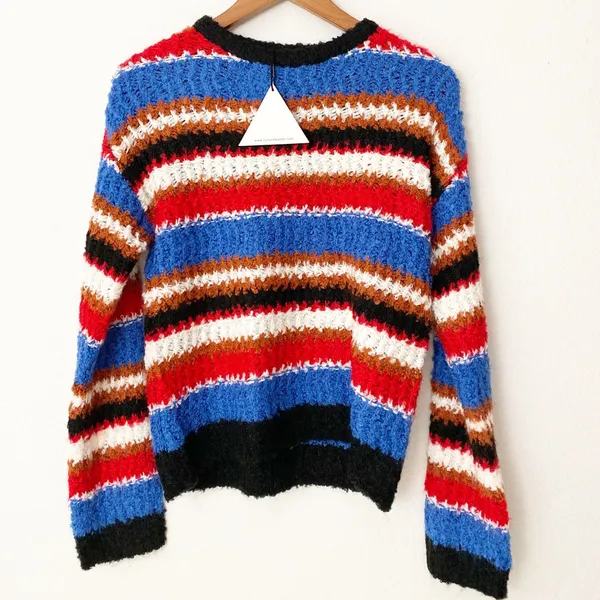 NWT Lost + Wander X Nordstrom Textured Striped Sweater XS/S - Image 5