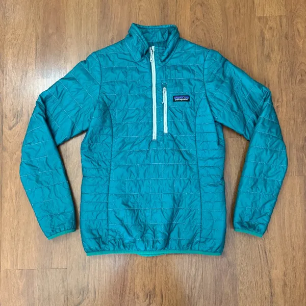 Patagonia Emerald Nano Puff Pullover Primaloft XS Special Edition Teal Green - Image 3