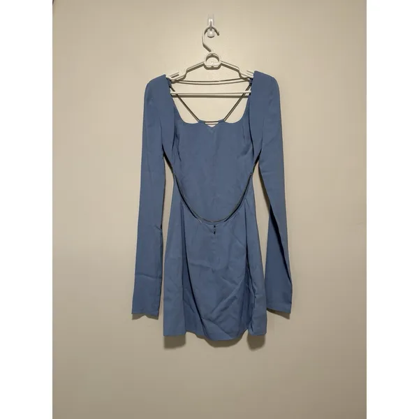 1017‎ Alyx 9SM Blue Chain Mini Dress Size 40 EU - Image 7