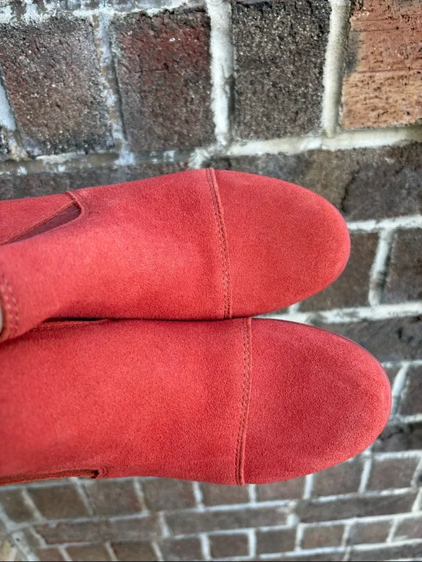 SOREL evie pull on suede bootie orange Waterproof size 5.5 - Image 8