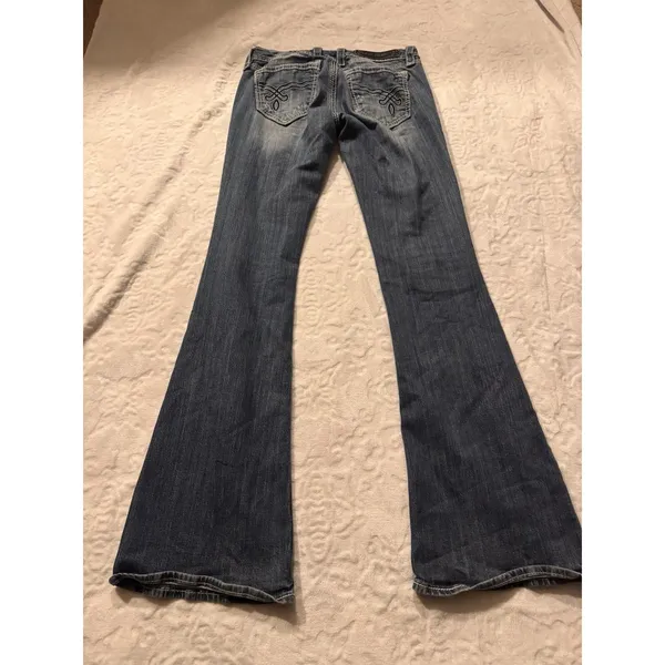 Rock Revival Jeans Womens Tag 28 X 31 Inseam Adele Easy Boot Blue Cowgirl - Image 13
