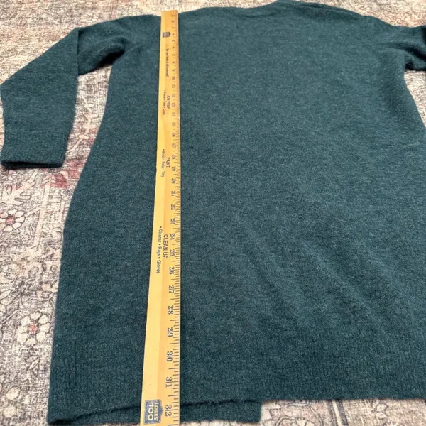 Samsøe Samsøe Nor Cardigan Sea‎ Moss Mel XXS Oversized Knit Alpaca Merino Wool - Image 10