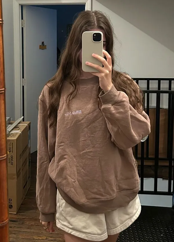 White Fox Brown Sweatshirt - Image 5