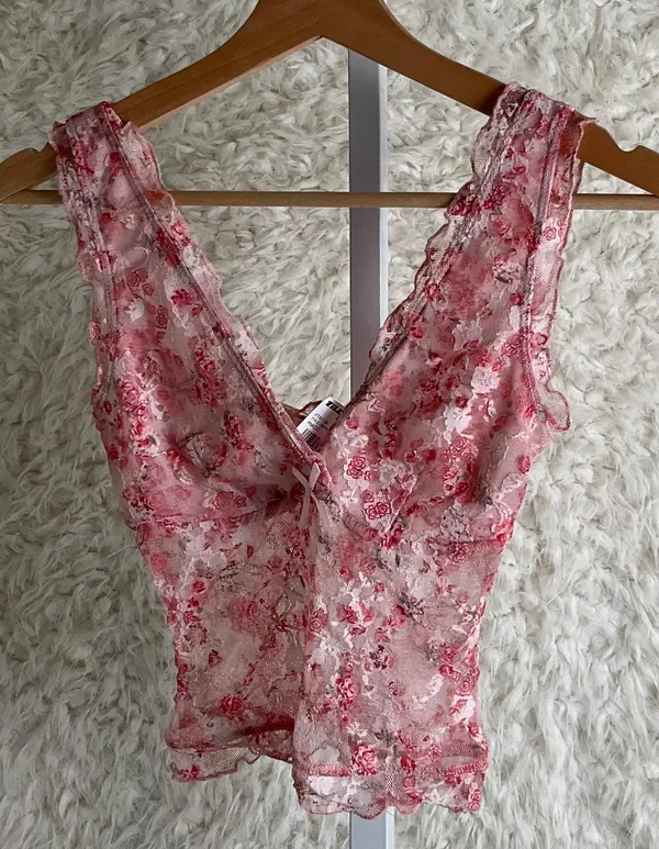 Tilly'S Women'S Full Tilt Pink Lace Tank Top~Size Xxs/Petite~Nwt! - Image 5