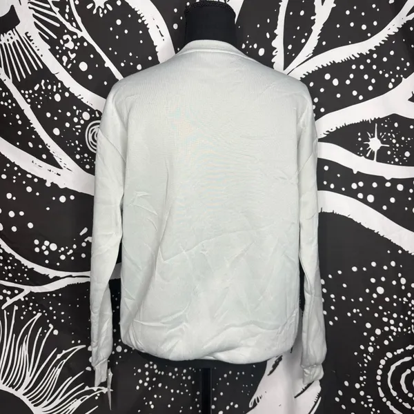 SheIn Ho Ho Holy $4!7 What A Year Beige Crew Neck Pullover Medium Sweater Christmas - Image 4