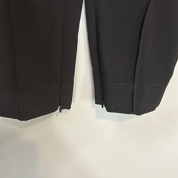Anthropologie Black Pintuck Ankle Zip Leggings Slim Pants‎ Small NWT - Image 3