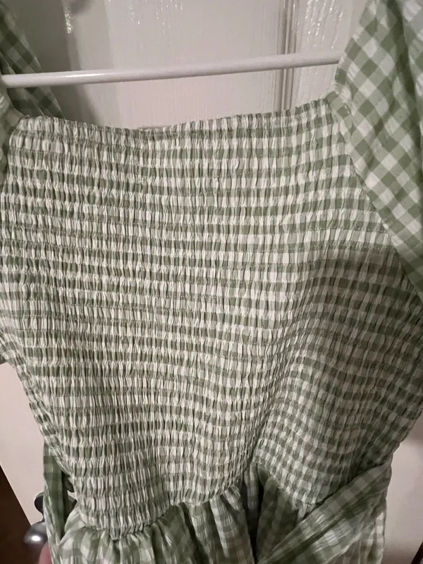 Mustard Seed Gingham Green Dress - Image 3