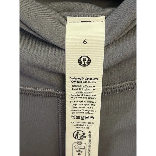 Lululemon Leggings Align HR Pant 25 ” Solar Grey NWT Size 6 Rare Sold Out New - Image 4