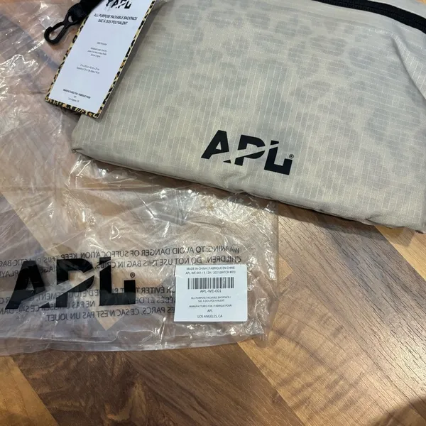 Athletic Propulsion Labs APL Beige/leopard Convertible packable Backpack NWT - Image 2