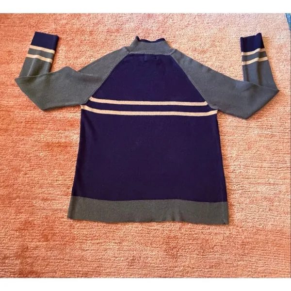 Catalina Colorblock Mock Neck Sweater Knit Pullover Women Size L - Image 6