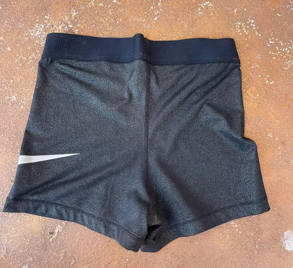 Nike silver dri fit spandex shorts - Image 2
