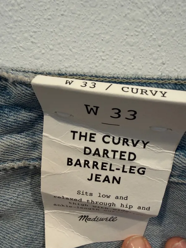 Madewell Light Wash Relaxed Women's Barrel jeans - Image 3