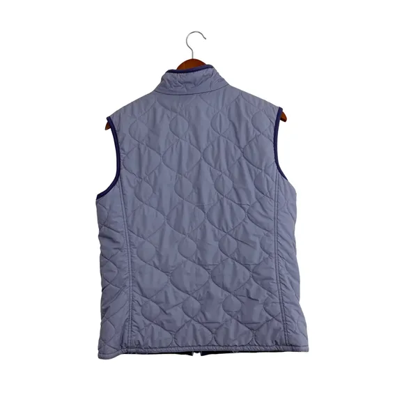 Patagonia‎ VTG Reversible Quilted Vest Womens L Purple Floral Full Zip 28485F4 - Image 2