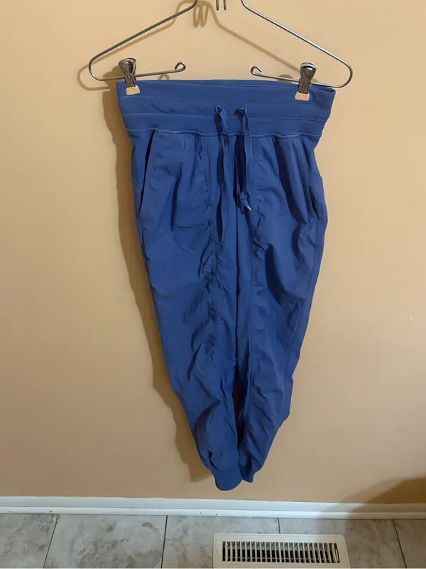 Lululemon Dance Studio Mid-Rise Full Length Joggers in Oasis Blue/ Water Drop - Image 5