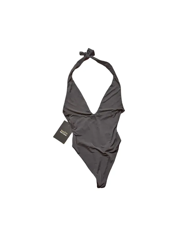 Naked Wardrobe Black Halter One-Piece Swimsuit - Image 4